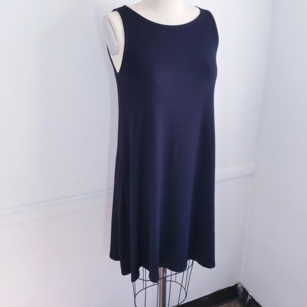 🌸 Eileen Fisher | Jersey Tank Dress Midi Small‎